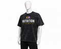 CS Supplements Nutrition Is Key Acid Wash Oversized T-Shirt