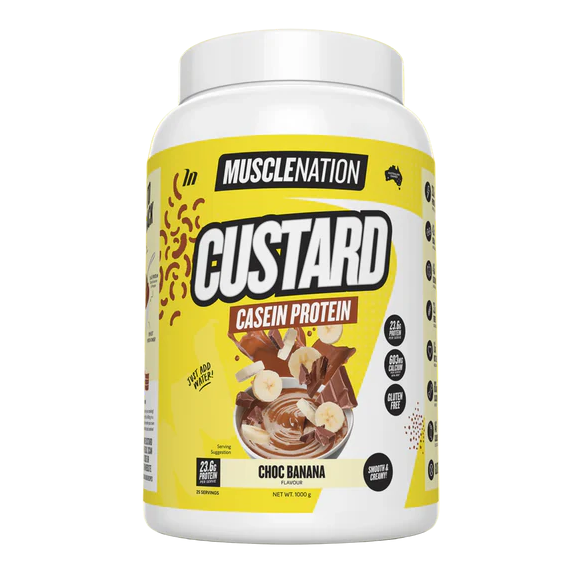 Muscle Nation Custard Casein Protein 1kg
