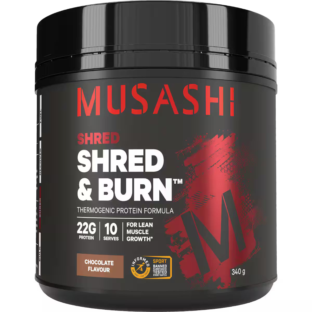 Musashi Shred & Burn Protein Powder