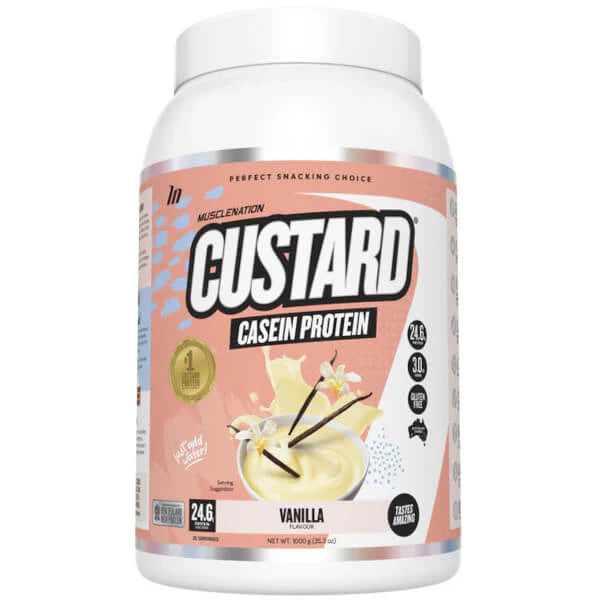 Muscle Nation Custard Casein Protein 1kg
